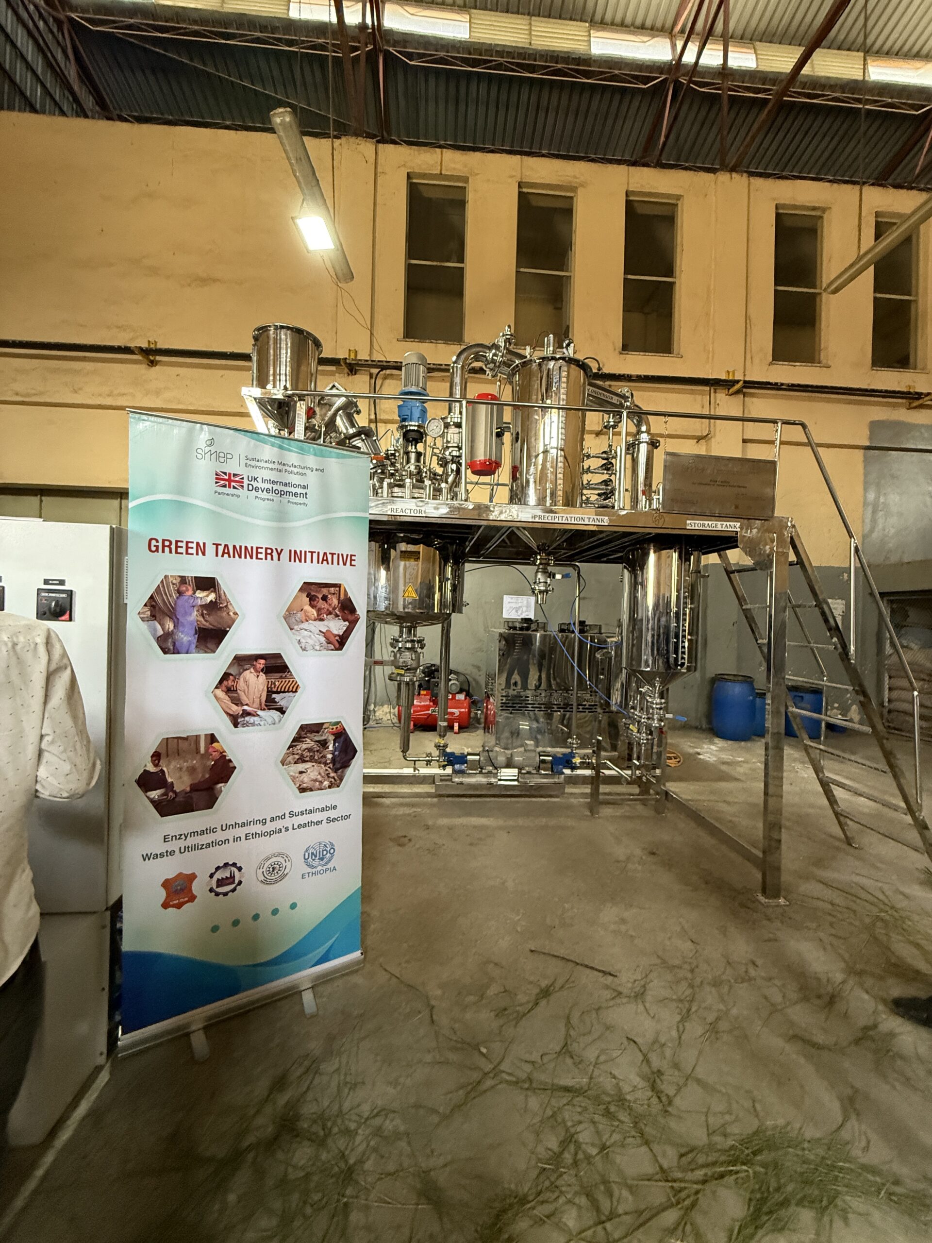The patented hydrolysis technology being trialed in Ethiopia to valorise hair, trimmings and fleshing waste